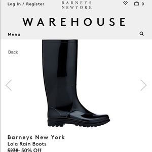 Barney’s Warehouse rain boots